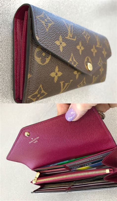 louis vuitton sarah wallet monogram review